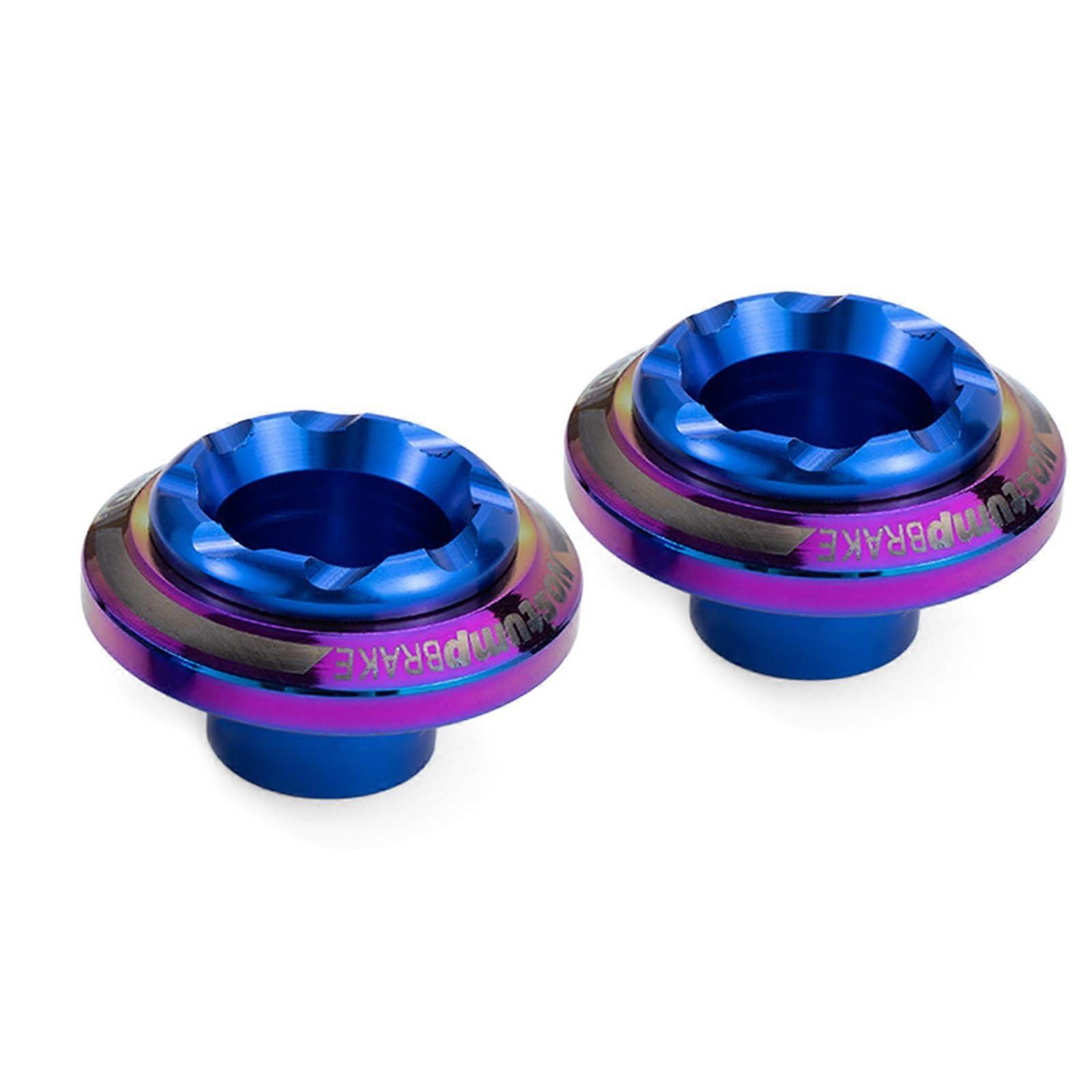 Front shock absorber protective cover crash cup for motorcycles to improve stability and comfort on rough roads, blue