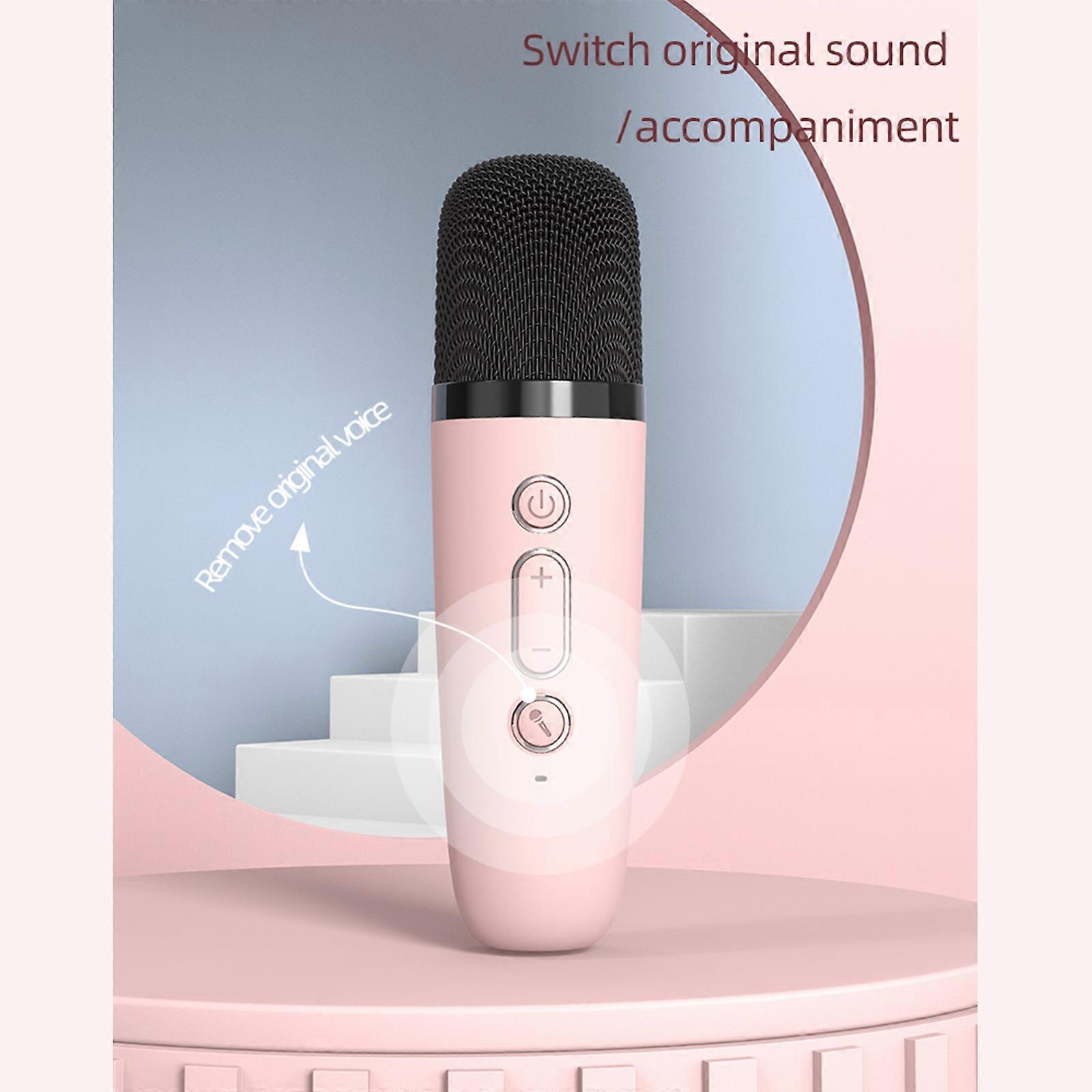 Mini Karaoke Machine BT Karaoke Speaker with Wireless Microphones for Adults & Kids Home Party