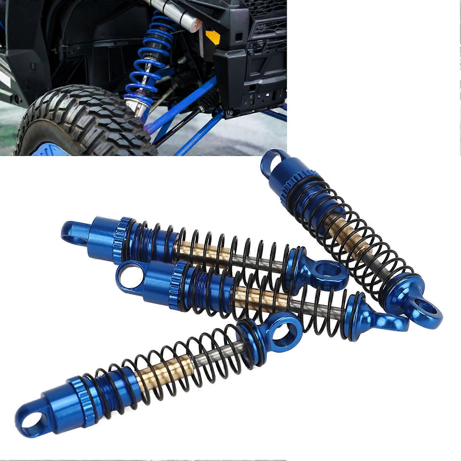 4pcs RC Shock Absorber Set RC Dampers 43mm Aluminum Threaded Shock Absorbor For Axial SCX24 1/24 Crawler Dark Blue 
