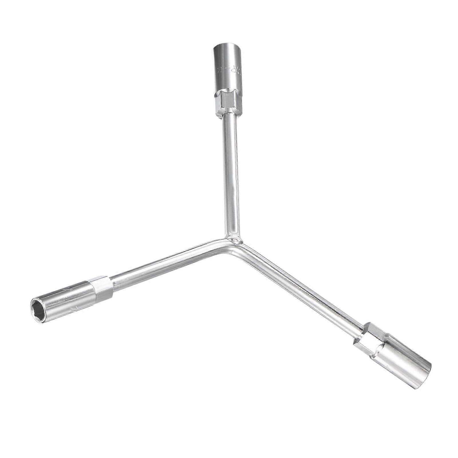 Yshaped 3way socket wrench, 10mm 12mm 14mm, CRV hex key, 1pc