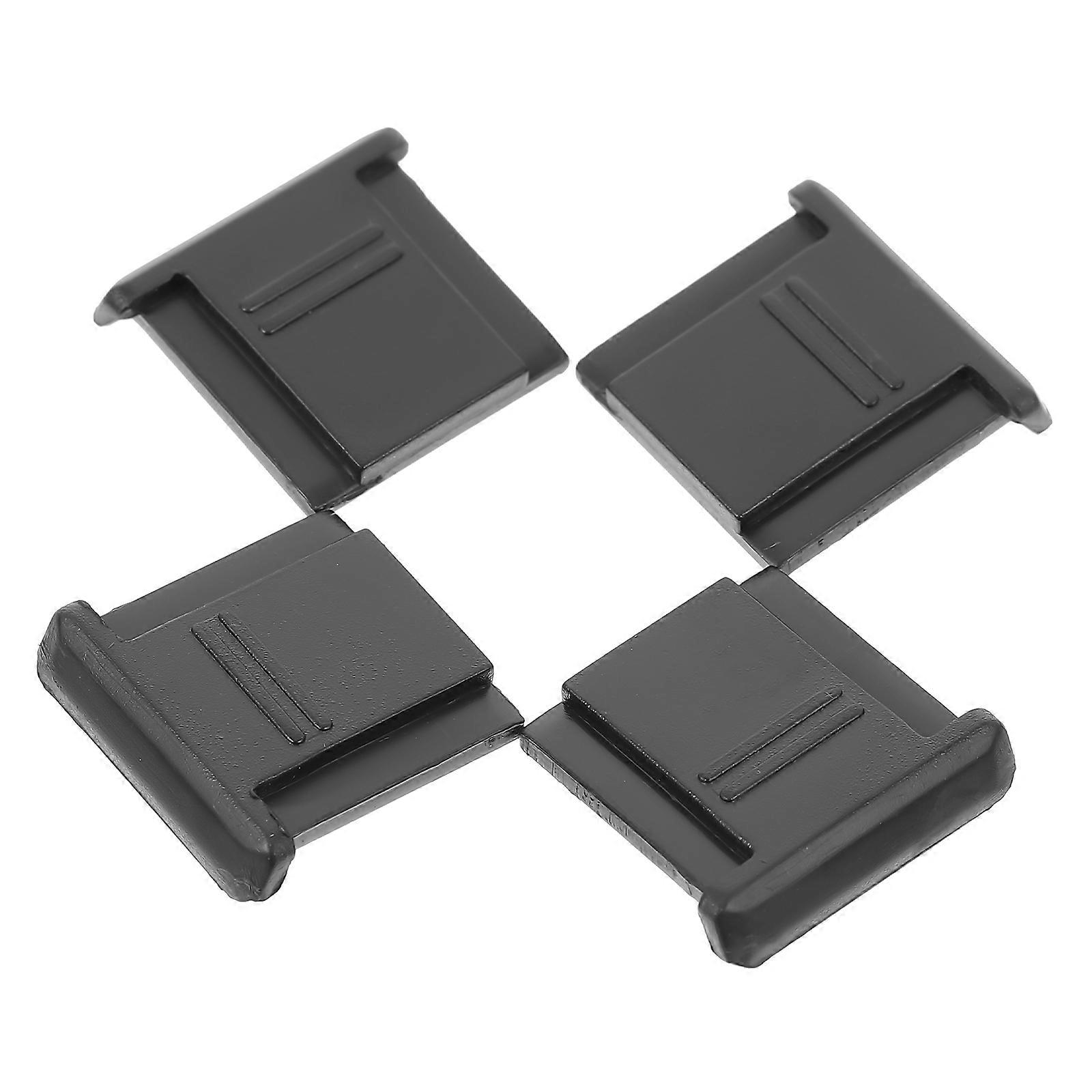 4 Pack Hot Shoe Mount Cover Caps for DSLR Cameras – Durable, Easy to Install Protection Against Scratches and Moisture