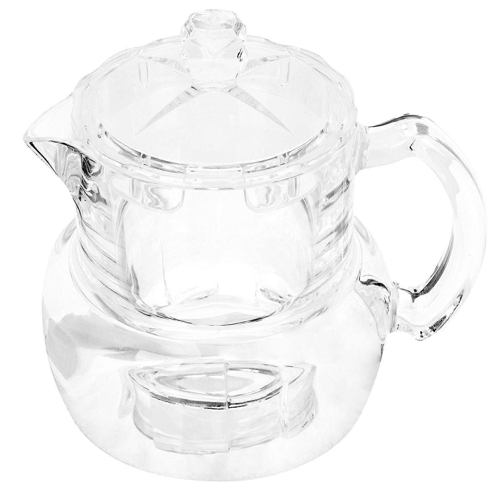 Transparent Acrylic Honey Dispenser with Lid and Handle Ideal for Storage and Serving 12.5 oz