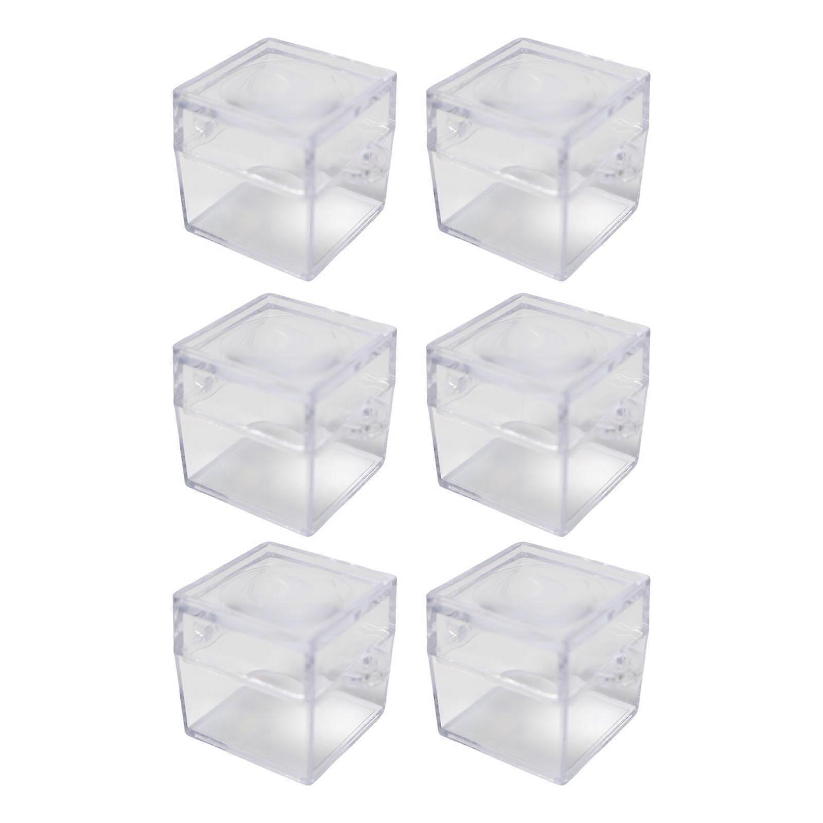 6Pcs Kid Insect Study Square Box Insect Viewer Box With Magnification Lid School Educational Tool For Nature Exploration Multicolor