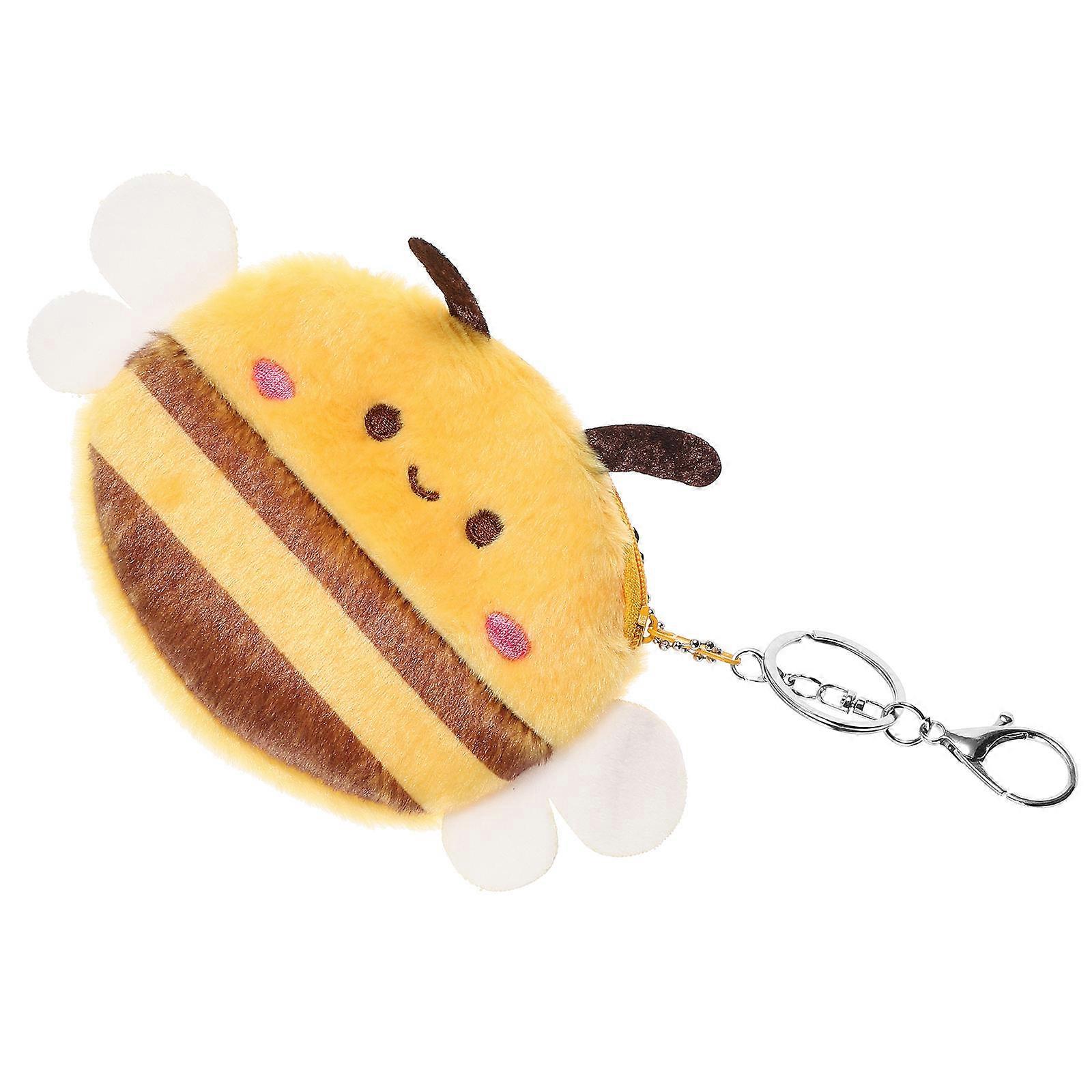 Bee Key Chains Wallet Pendant With Zipper For Gifting Kids And Teenagers 1Pcs