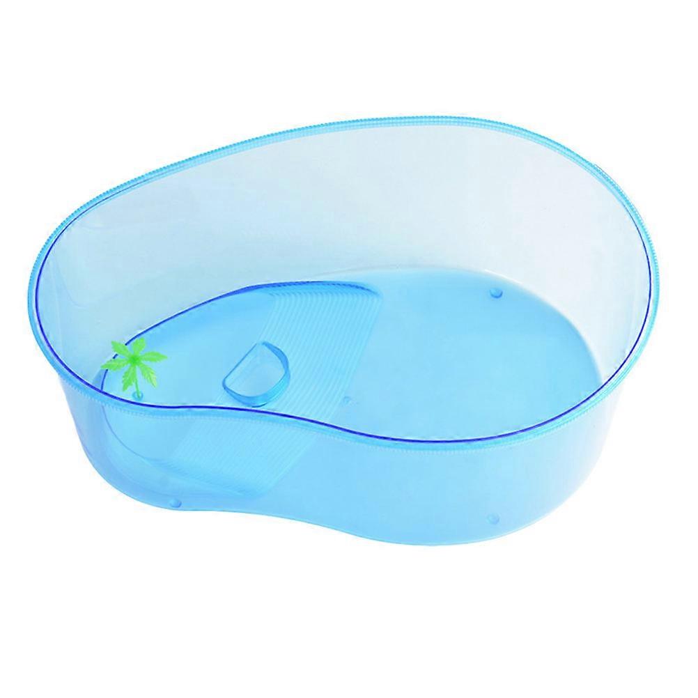 Skyblue Plastic Turtle Tank for Pet Use with Creative Design and Large Capacity 10.5 Gallons