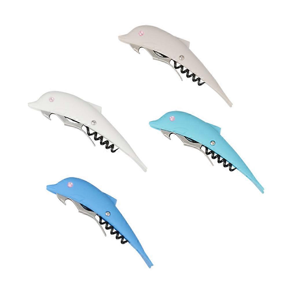 4PCS Stainless Steel Dolphin for and with Ergonomic Handle in Assorted Colors