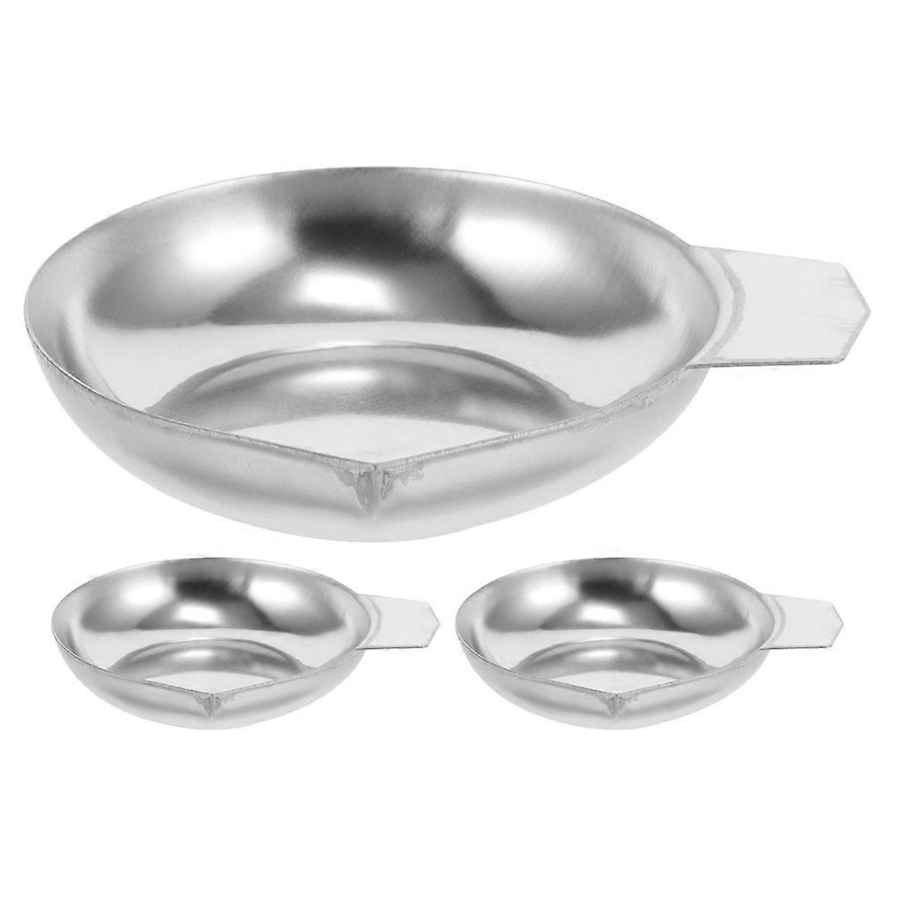 3pcs High Precision Stainless Steel Scale Pan for Jewelry and Reloading Scales Ideal for Measuring Powder and Gold