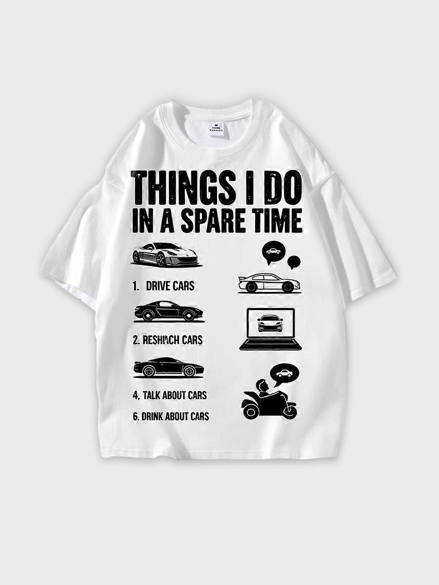 T-shirt round neck Pattern loose short sleeve N178