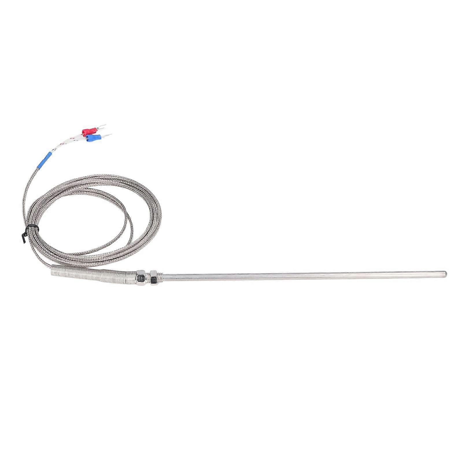 Thermocouple probe  Type K stainless steel for precision temperature measurement, 200 mm, 3 meters, resistant to  temperature, fast response.