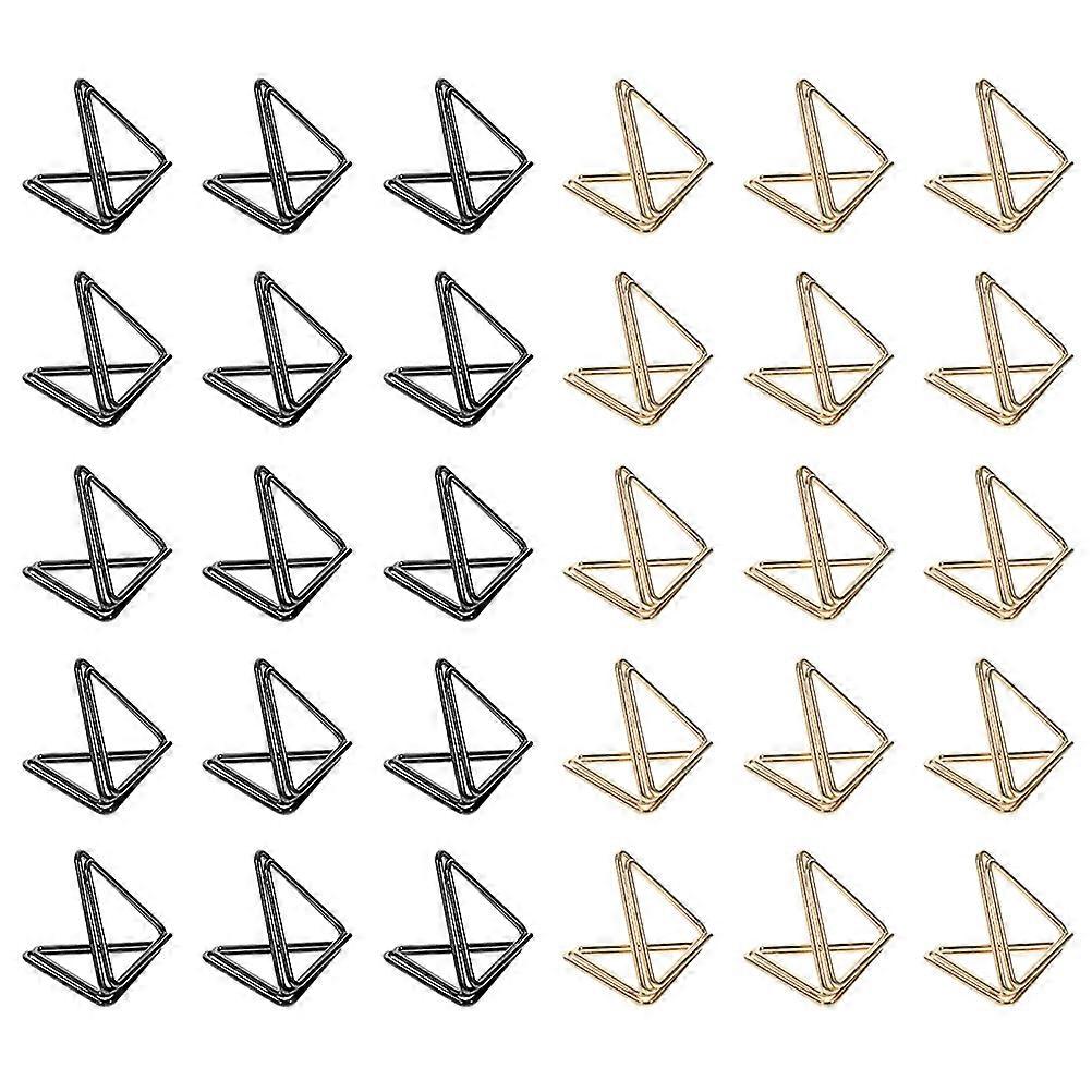 Assorted Color Photo Folder 30Set Triangle Paperclips Memo Clip For Girls & Students