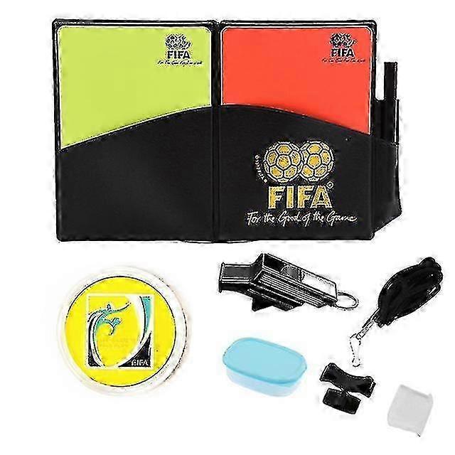 Kit de sport d’arbitre avec sifflet, carton jaune et carton rouge