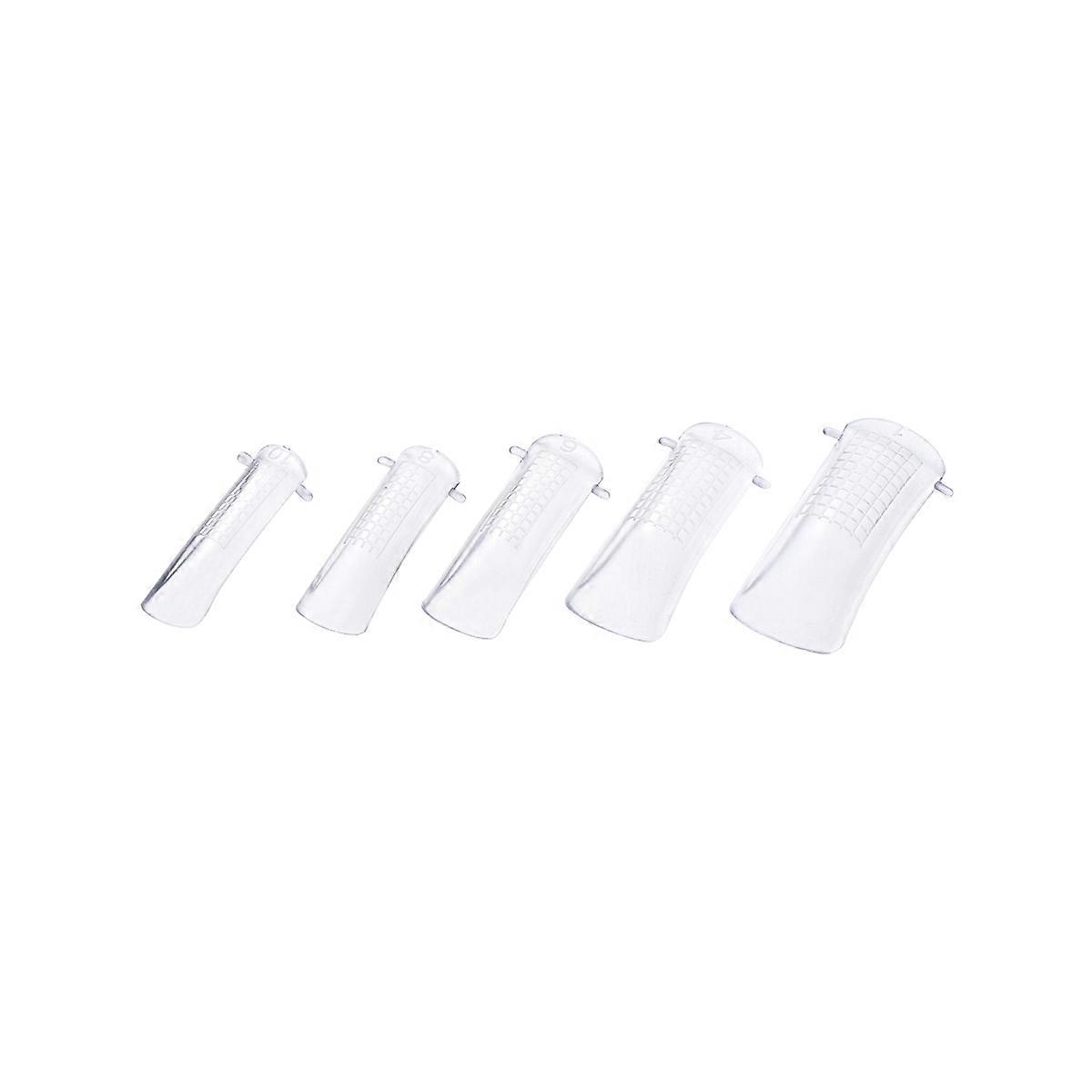 White Plastic False Nail Tips for Nail Art 100Pcs Easy to Shape and Apply with Gel or Acrylic