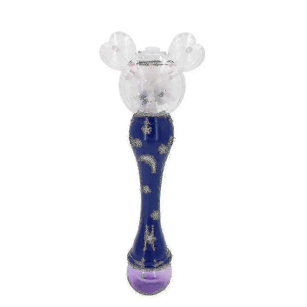 Bubble Machine Elektrická Bubble Wand Netoxická Trvanlivá S Hudebním Světlem Fairy Stick Bubble-In Stock