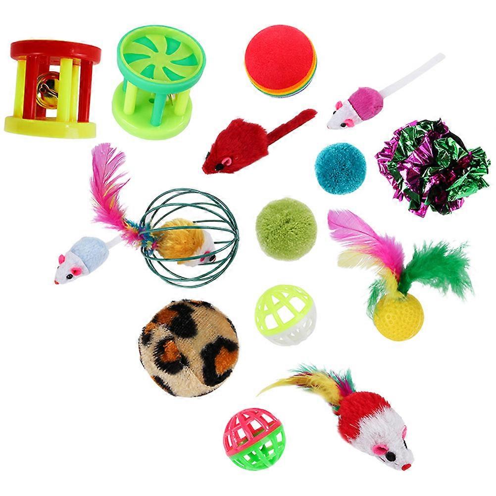 24Pcs Cat Interactive Fun Toys Ideal For Daily Use Stimulating Hunting Instincts With Engaging Shapes For Home Play