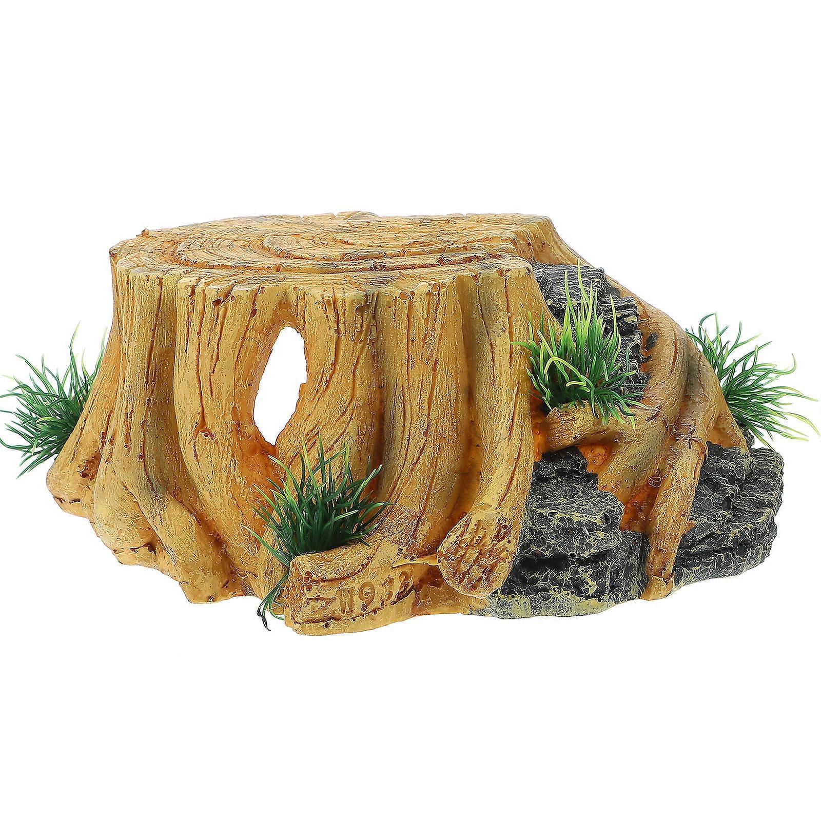 Turtle Docks For Basking Turtle Tank Platform Aquarium Reptile Supplies 22.00X20.00X10.00CM Resin Basking Area 1Set