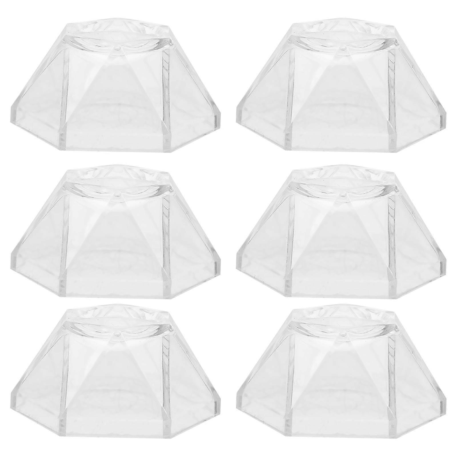 Acrylic Mineral Display Stand Transparent Sphere Holders for Storage 10Pcs