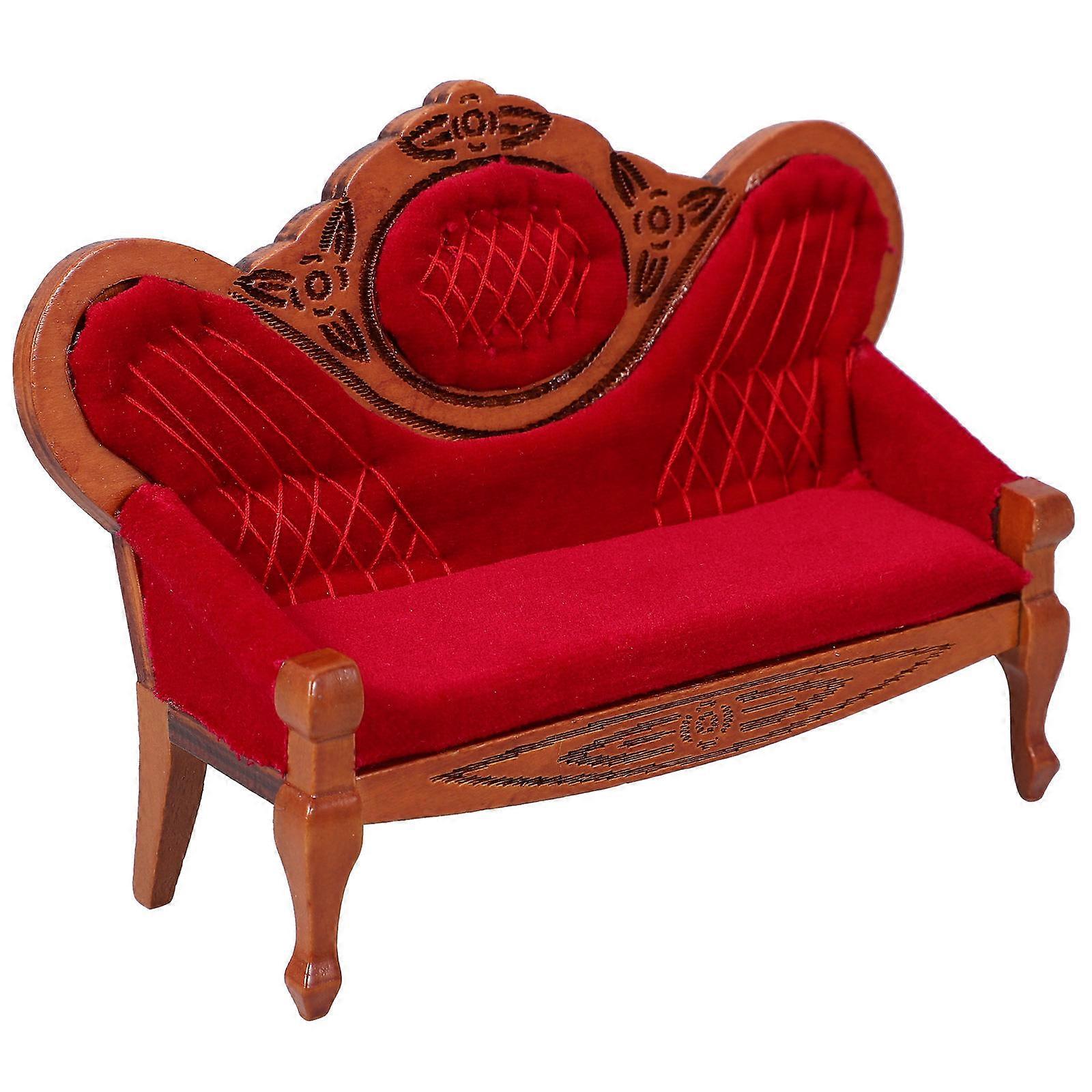 Mini House DIY Sofa Fun Prop For Photography Props 5.5×3.9×1.6in Safe And 1Pack
