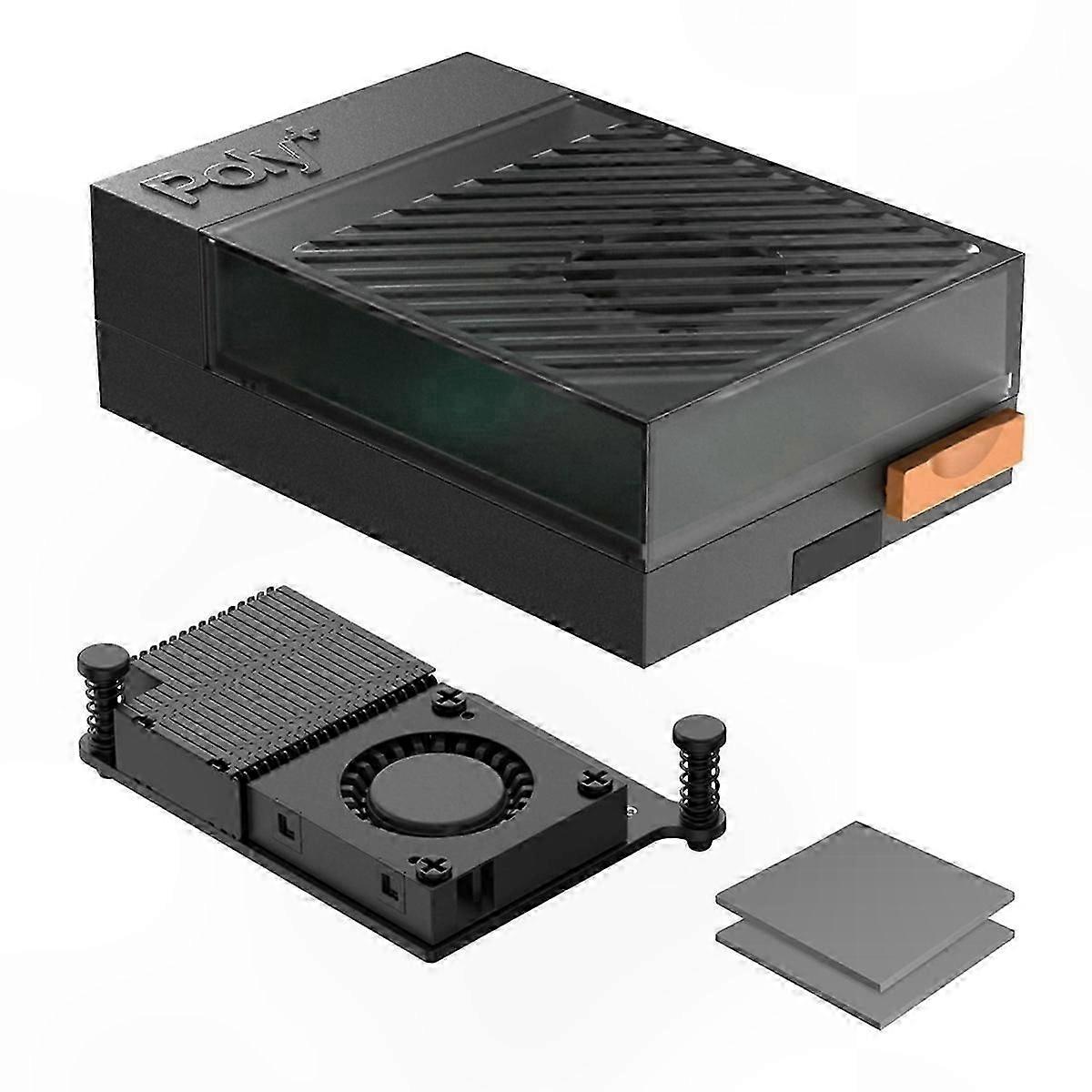 Black Active Case Compatible with Raspberry Pi 5