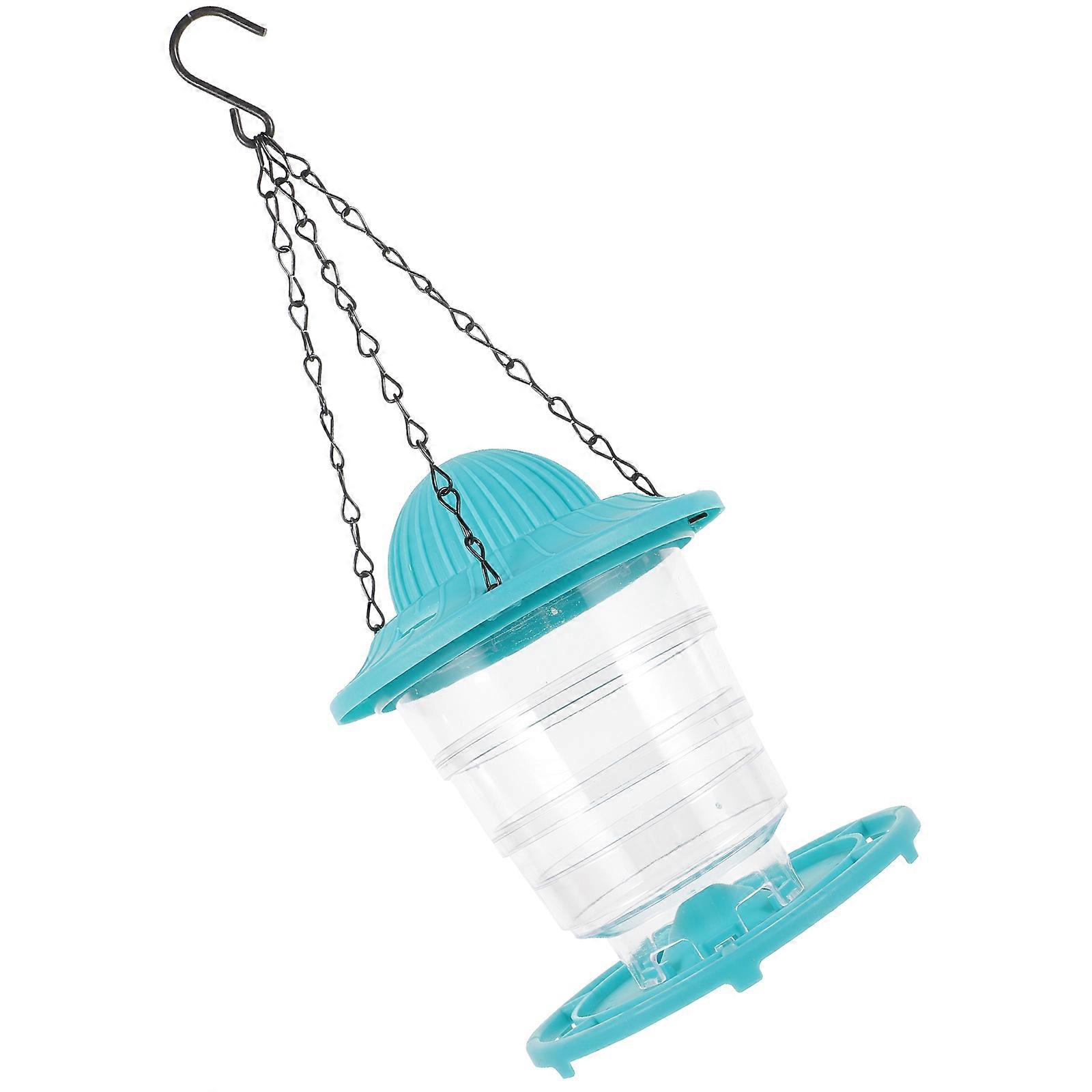 Square Garden Adornment Hanging Bird Feeder For Wild Birds Outdoor Use Featuring Roof Design To Prevent Food From Getting Wet 1Pcs