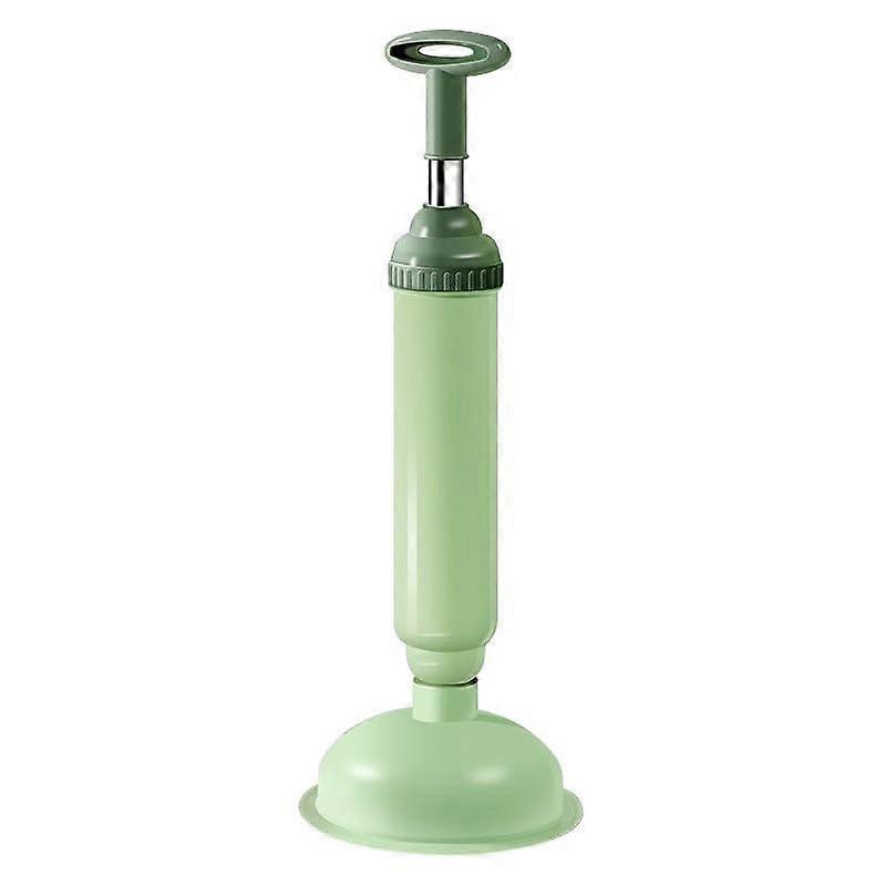 pressure toilet plunger set, strong suction cup, allangle design, effective drain clog remover, household toilet green