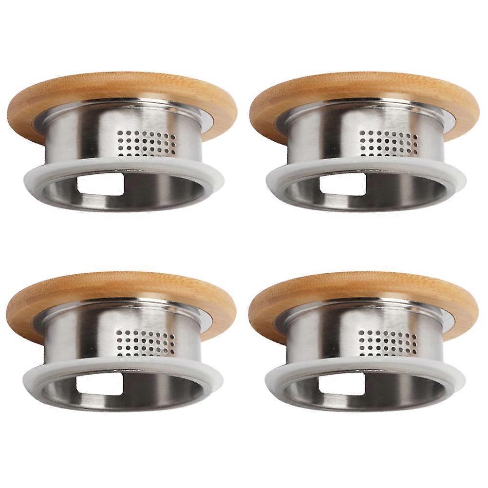 Stainless Steel Water Pitcher Cap 4Pcs Modern Teapot Lid For Daily Use And Efficient Tea Brewing