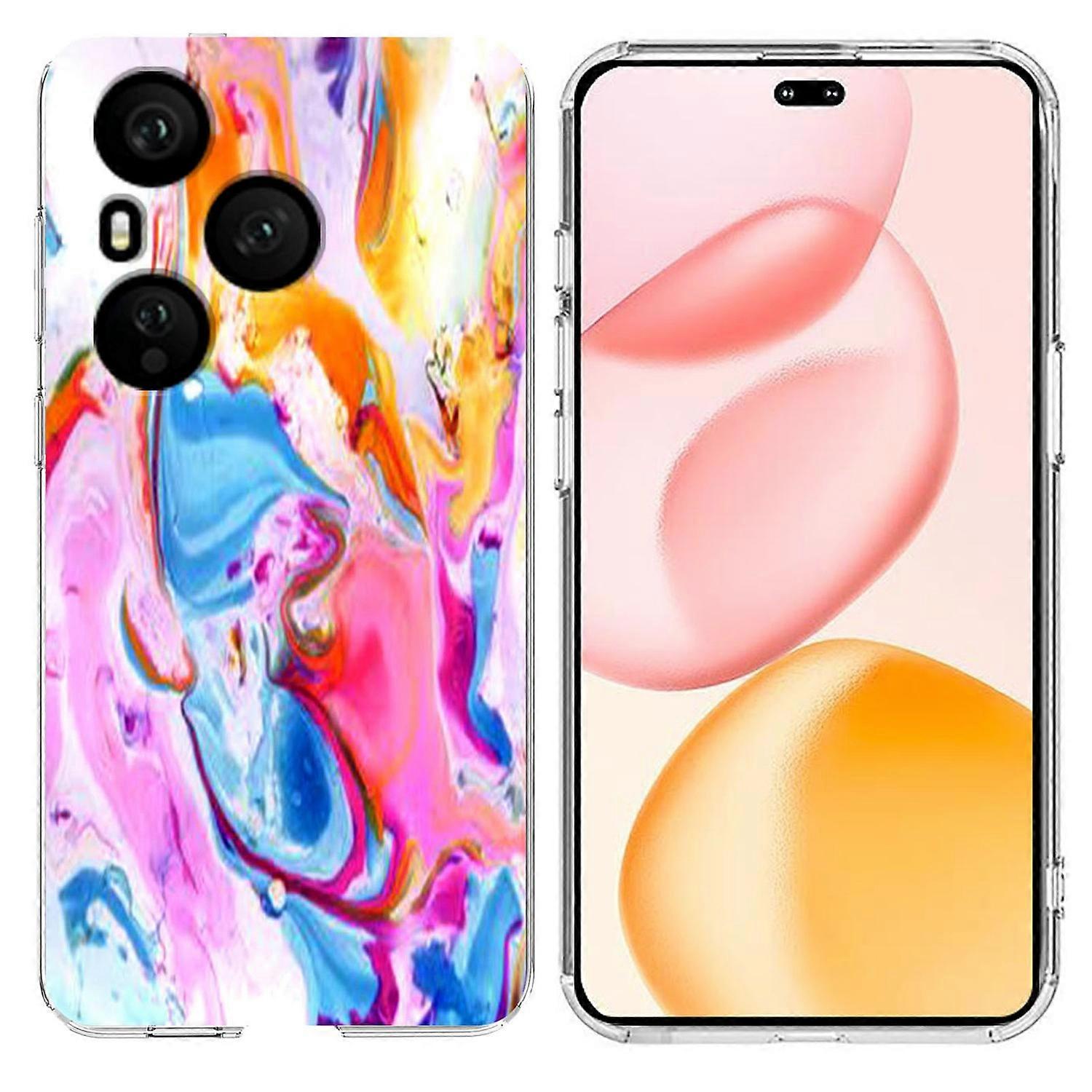 For Honor 400 Pro 5G (Global) Case Marble Pattern Printing Soft TPU Phone Cover