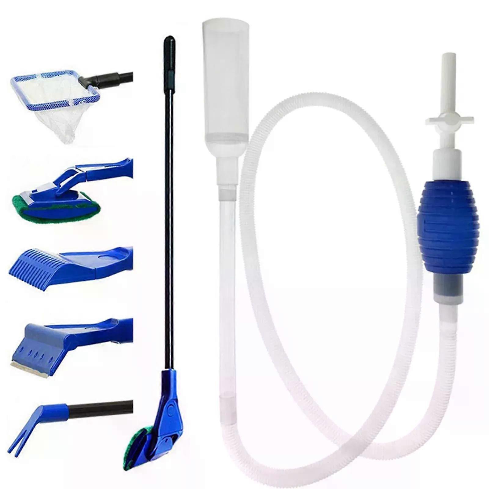 Aquarium Cleaning Tools Algae Scraper Water Kit Freshwater Cleaning Water Changing Multi-Tool Cleaning Kit