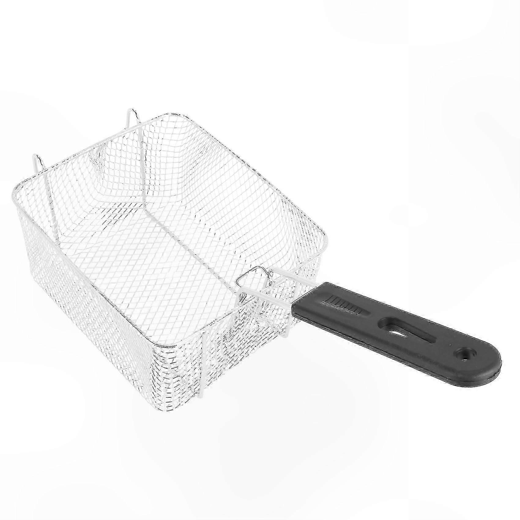 Rectangle Wire Mesh Strainer with Tableware in Stainless Steel Basket Design