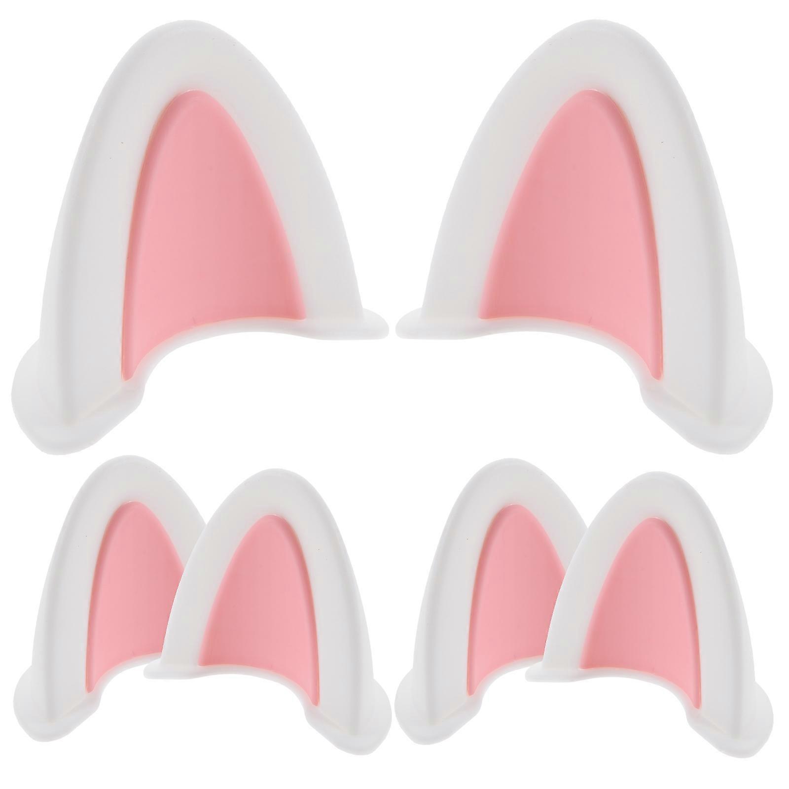 2PCS Cat Ear Decor, Cute Motorcycle Accessories, Durable Ornaments for Unique Style, for Road and Mountain Riding