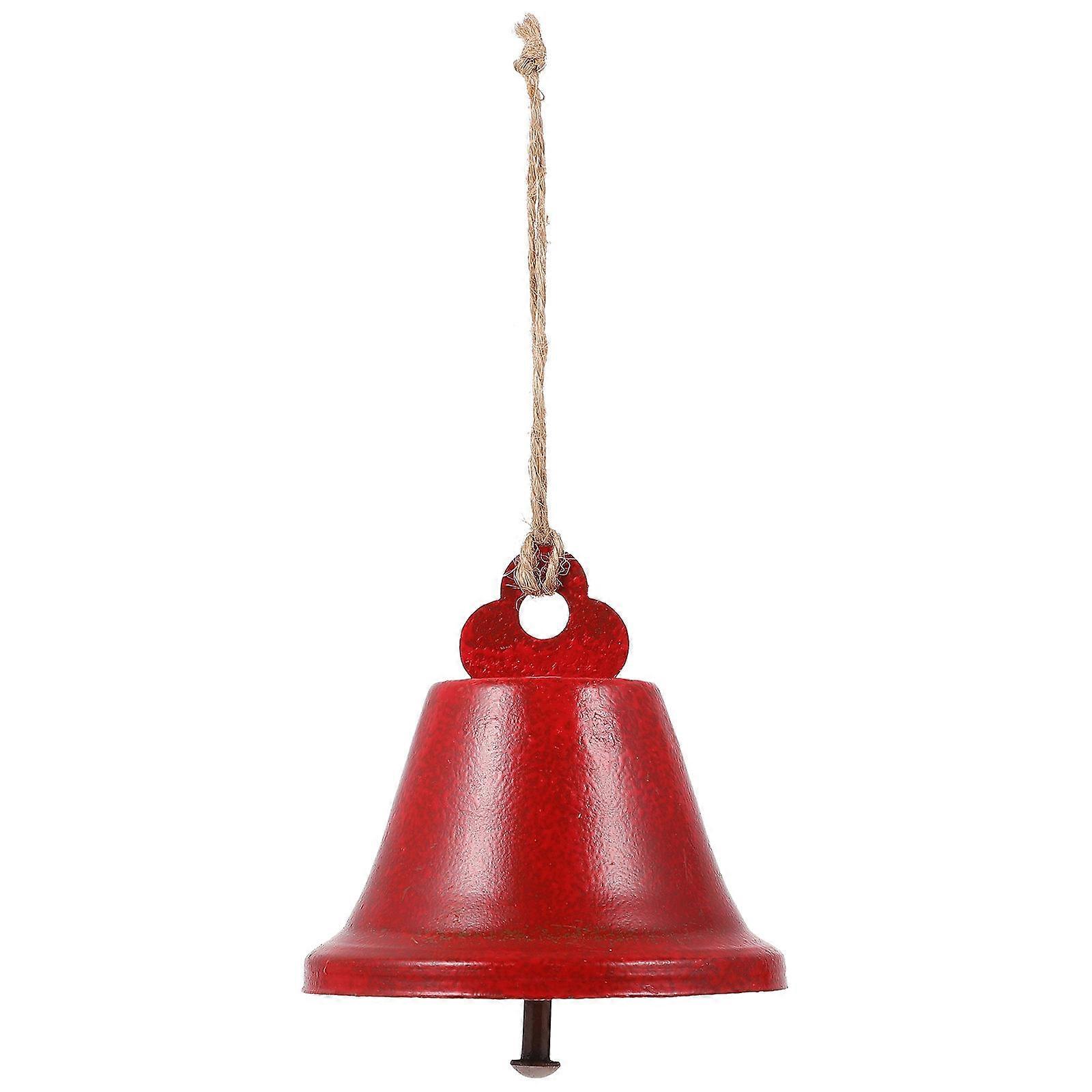 Decorative Bell Pendant 1Pc Red Bell Shape Home Wall Hanging Decor Ideal For Christmas Celebration