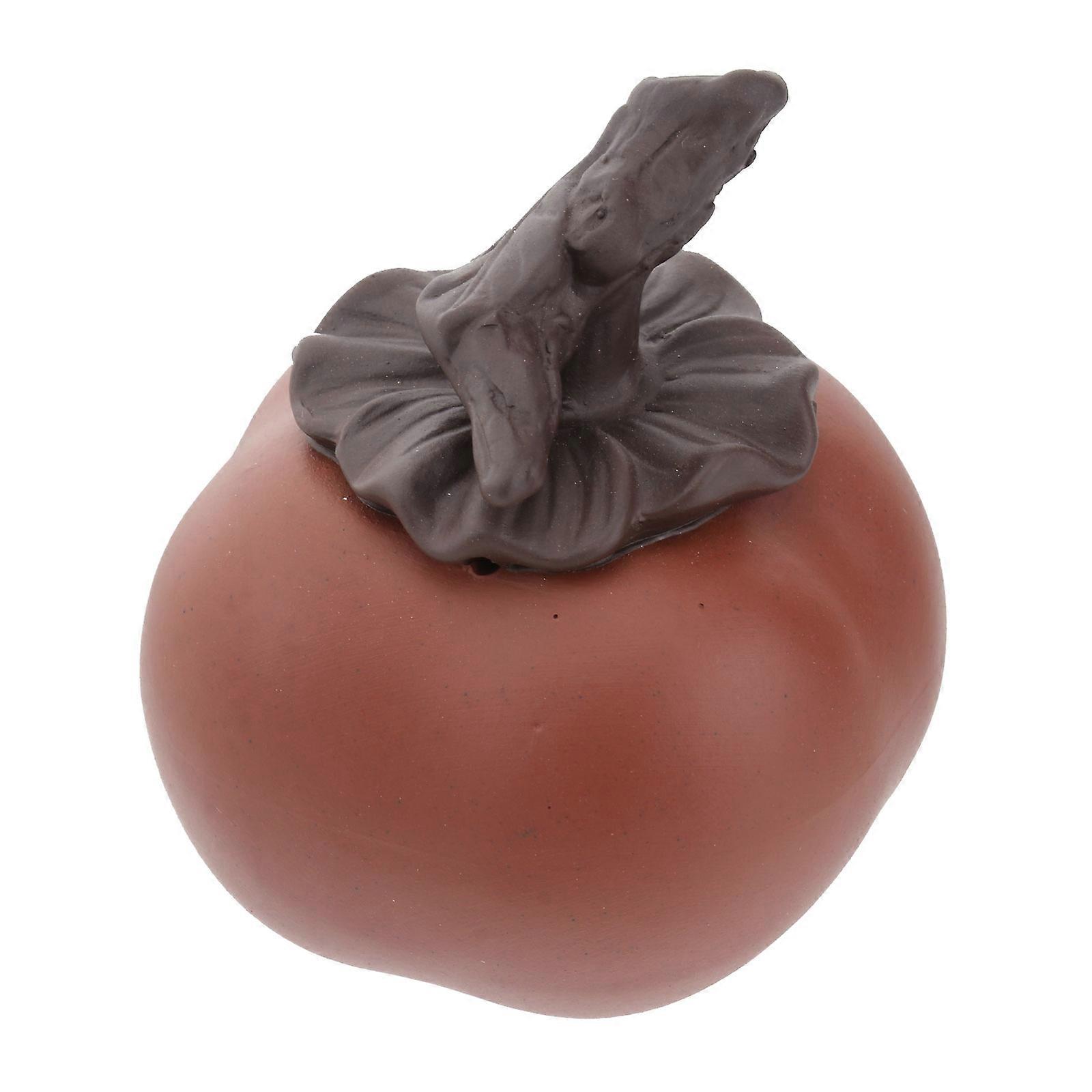 Tea Art Accessory Persimmon Design Table Decoration 6.7x5.5cm Desktop Gift 1Pc