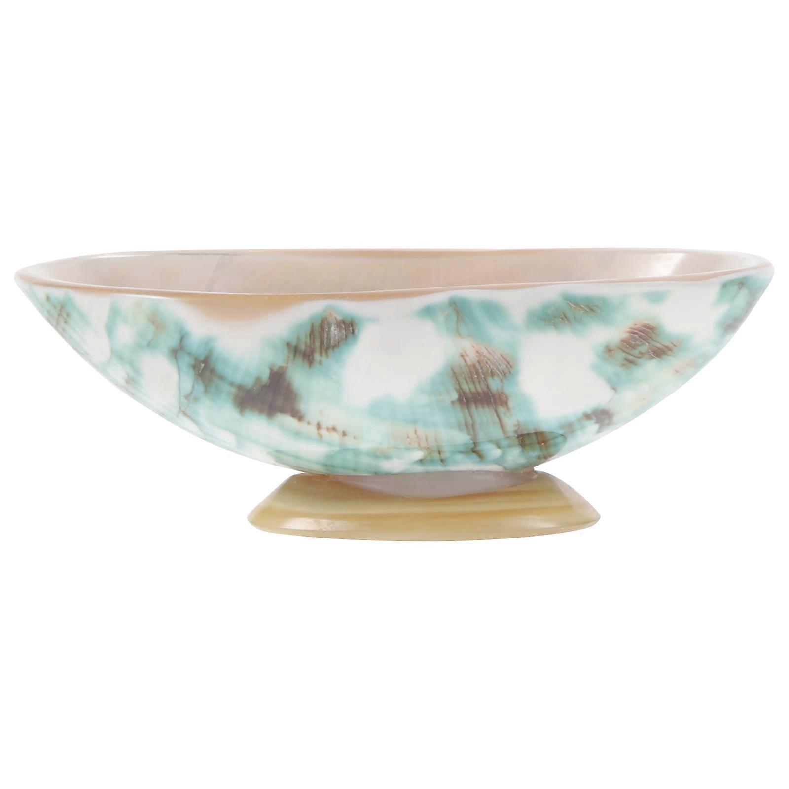 Beige Shell Sauce Dish for Home Ideal for Storing Condiments Desserts and Facial Masks 1pc