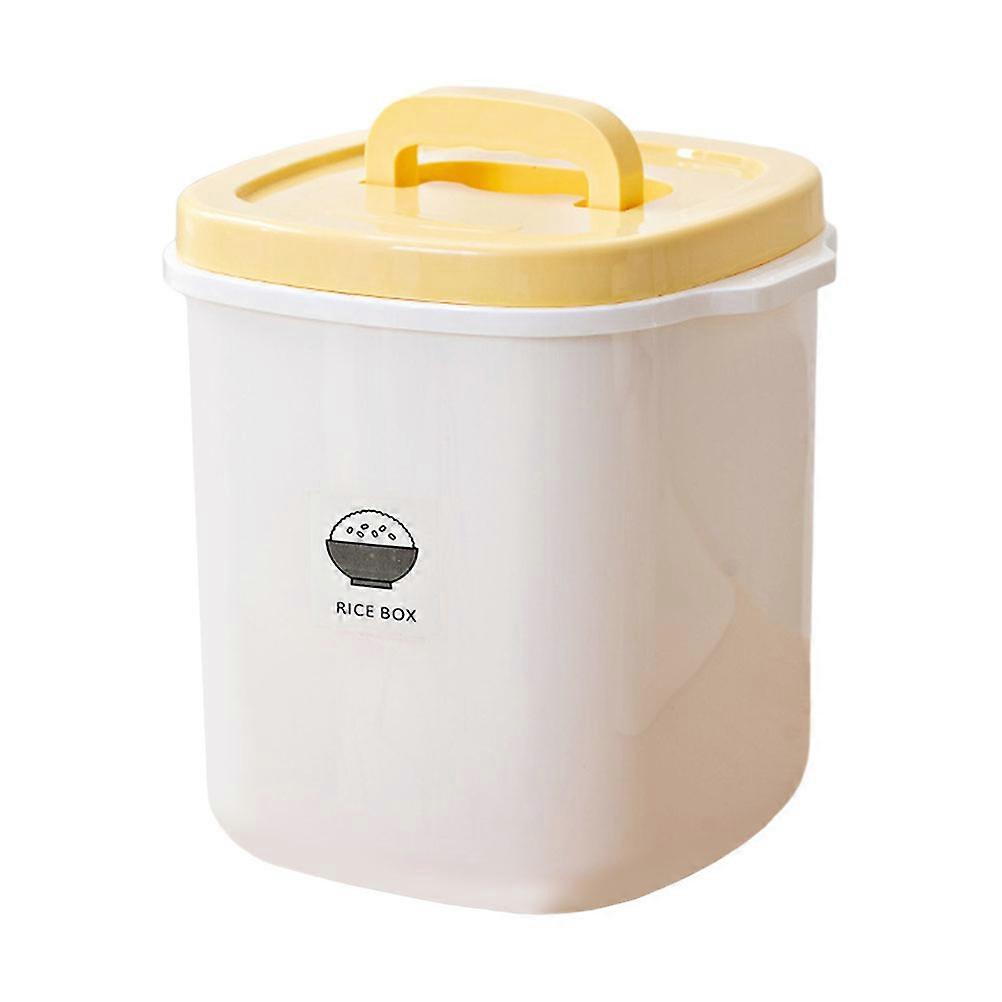 Storage Box 1 Set Plastic Rice Bucket Household Kitchen Use Dustproof Insect-proof Design