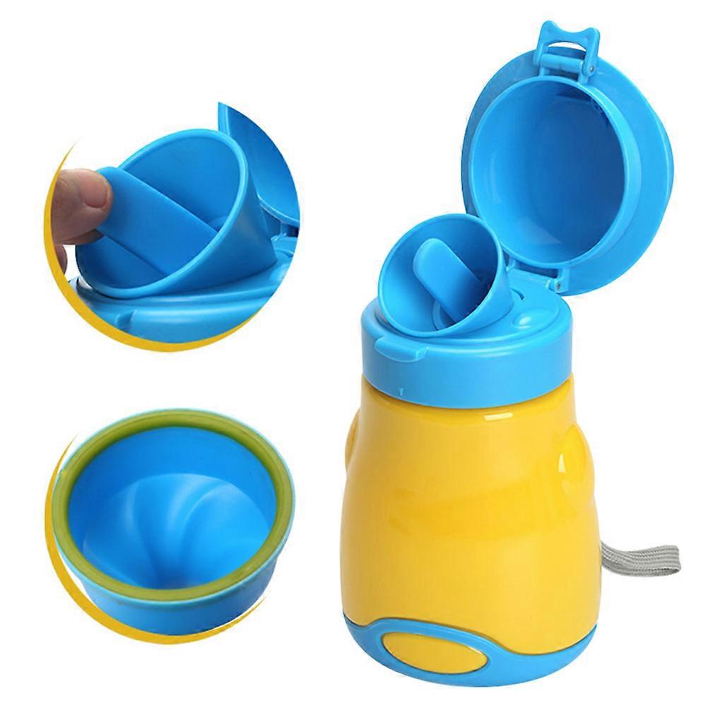 Yellow Portable Urinal for Kids with Lovely Shape Design Perfect for Baby Boy Use PP and ABS