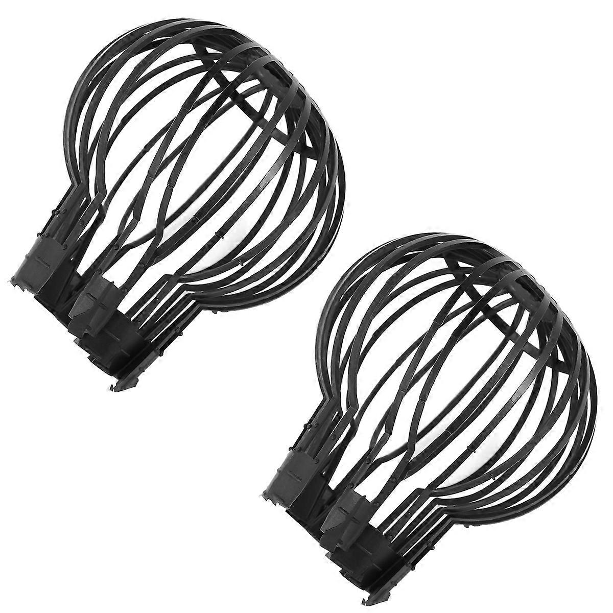 2 Pcs Flexible Filter Plastic Gutter Funnel Protective Cover for Home Garden