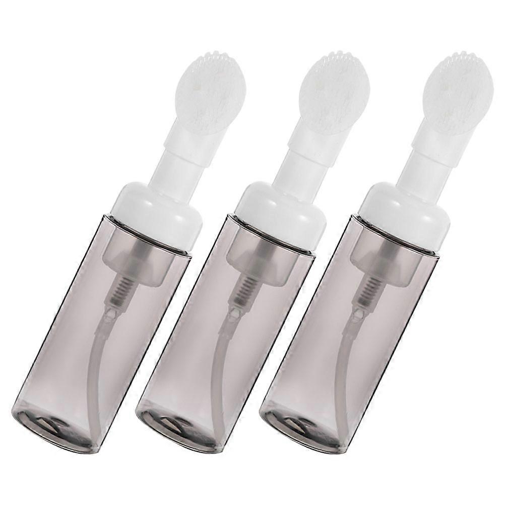 Foaming Bottle Empty Foaming Bottle with Brush for Storage 3Pcs Set