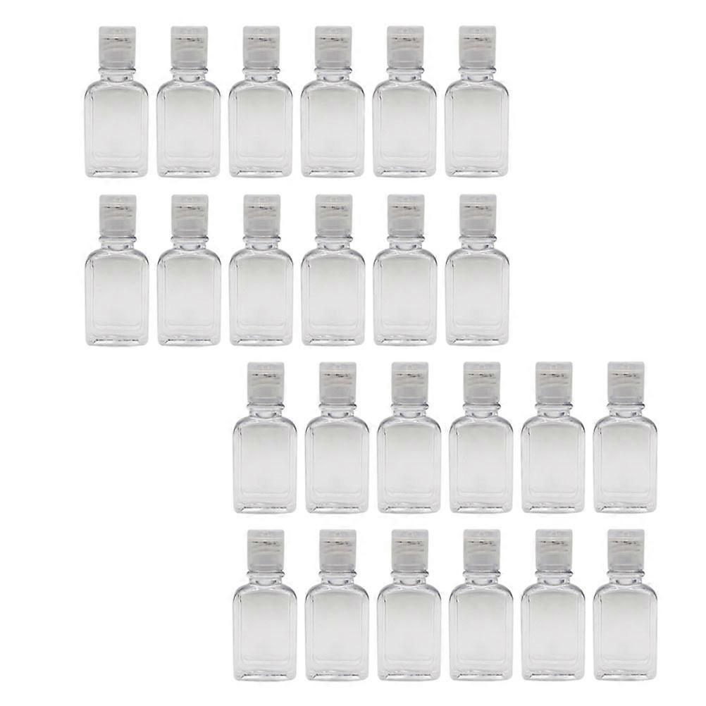 35 Pcs Reusable Flip-top Octagonal Bottles For Travel And Daily Use Made Of Reliable Transparent Pet