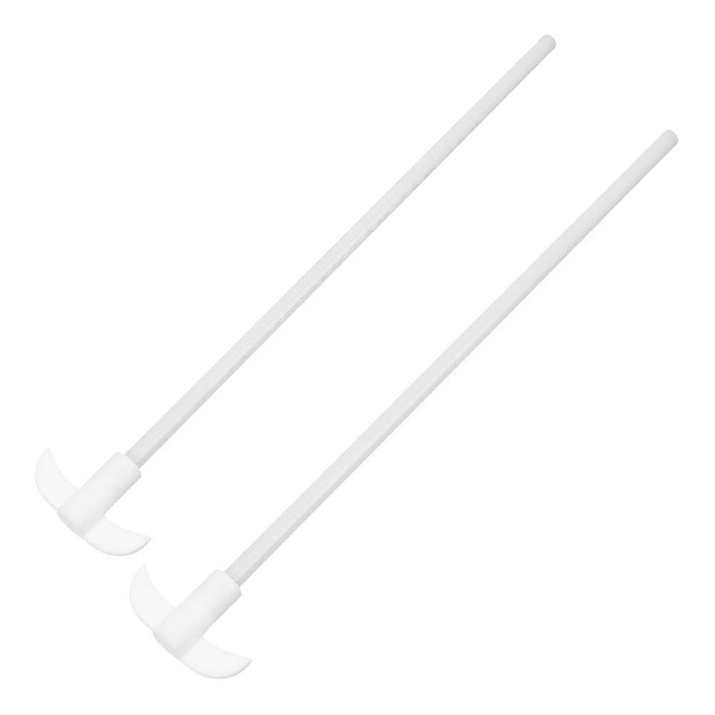 Precision PTFE Stirring Paddle for Laboratory Chemical Mixing Engine White 2 Pcs