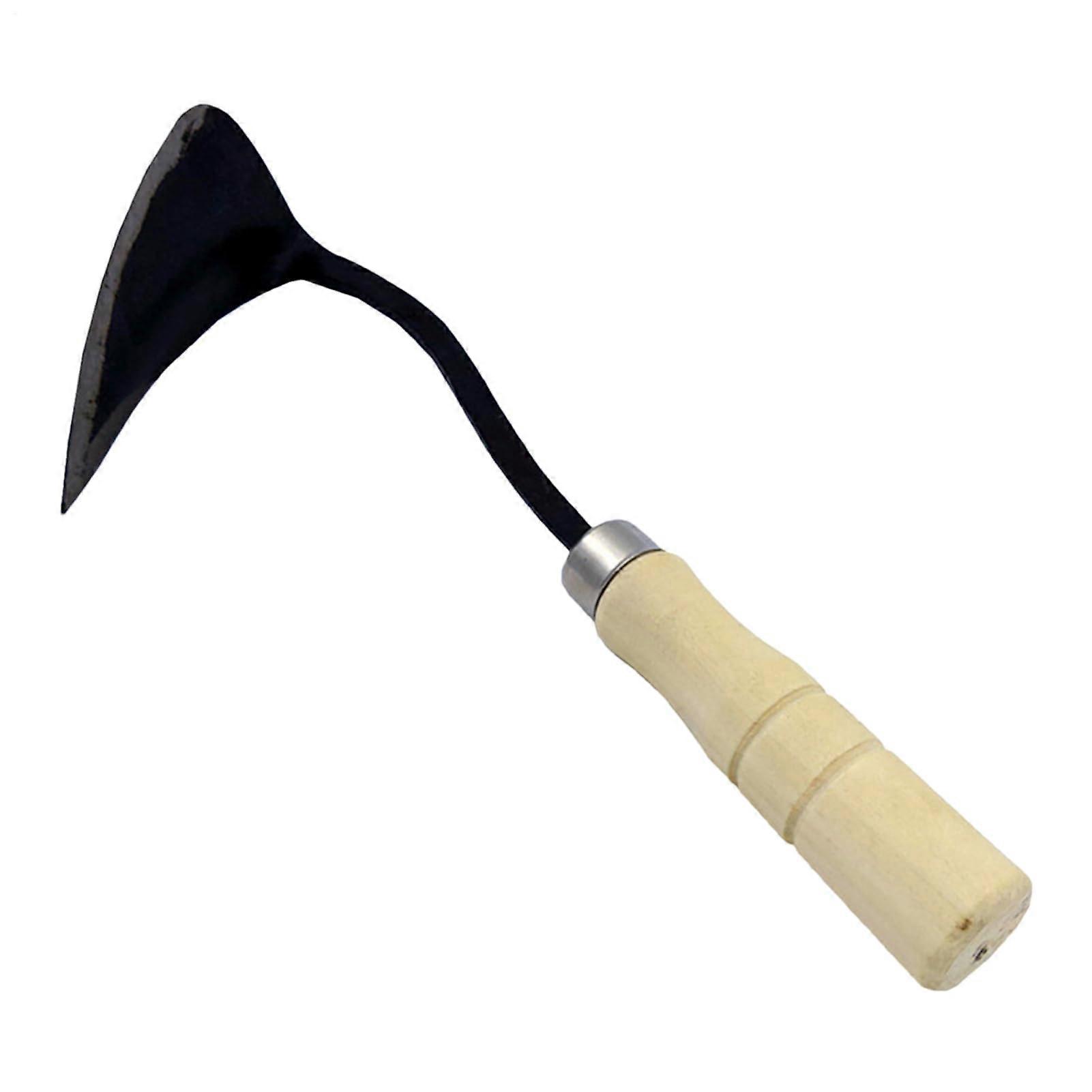 Cultivator Hoe For Garden Weeding And Transplanting With Vertical Root Puller For Outdoor Use