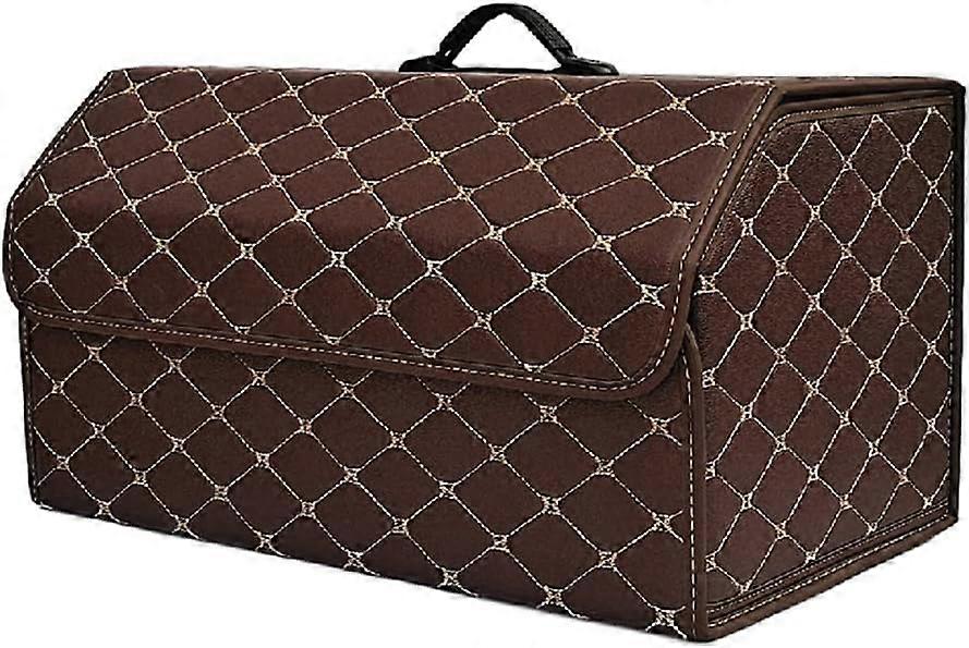 Car Trunk Organizer Box For Mercedes C Class AMG W205 W204 W203 Collapsible Waterproof Durable Storage CoffeestyleL