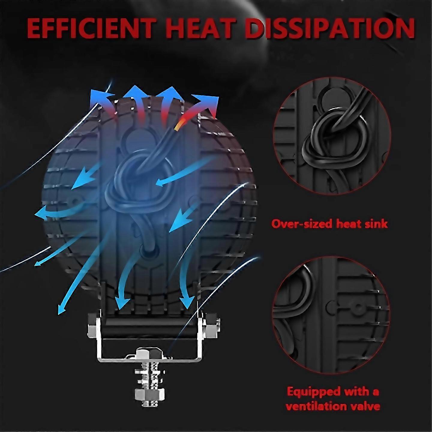 For 4 inch car led work lights flash spotlights day running lights