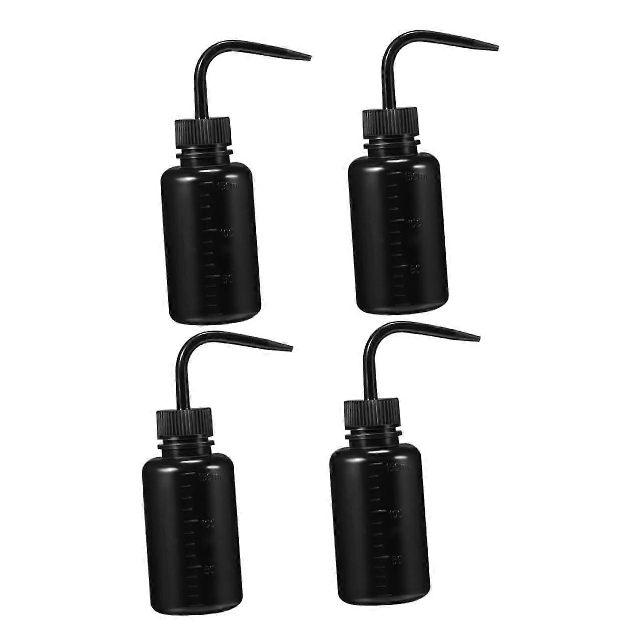 4 kpl puristuspullot ripsien ja tatuointien pesuun kestävät muoviset puhdistuspullot