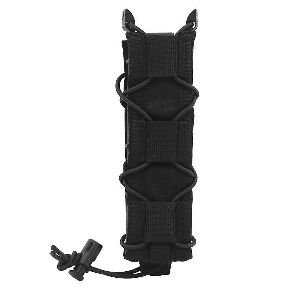 9MM Single Extended Magazine Pouch With Malice Clip MOLLE Compatible Holster Mag Carrier Black