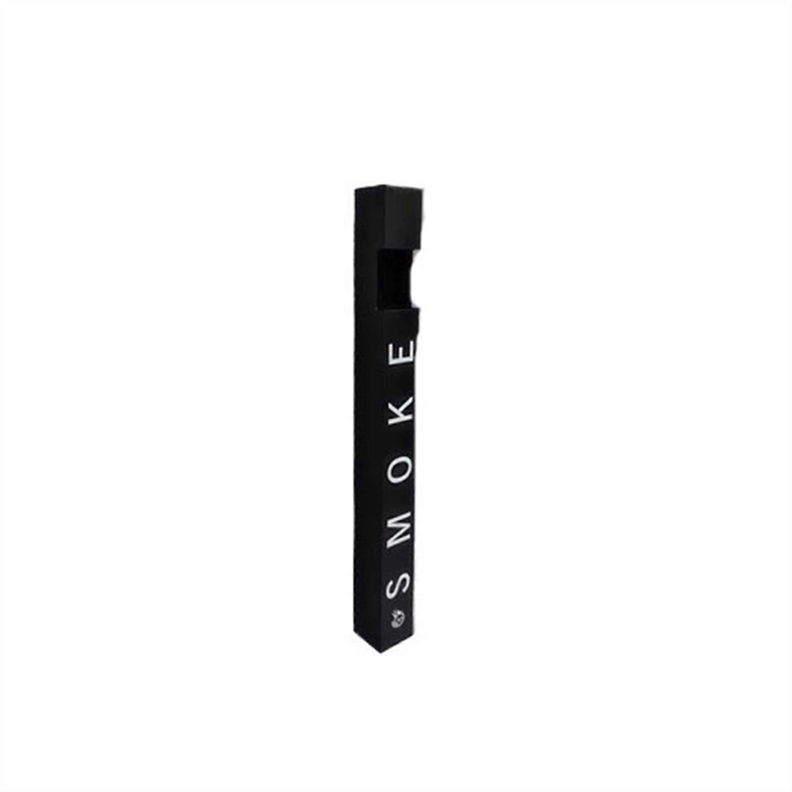 Outdoor Bin Vertical Ash Pillar Smoking Kiosk Cigarette Butt Collector Public Trash Can for Parks Black Color