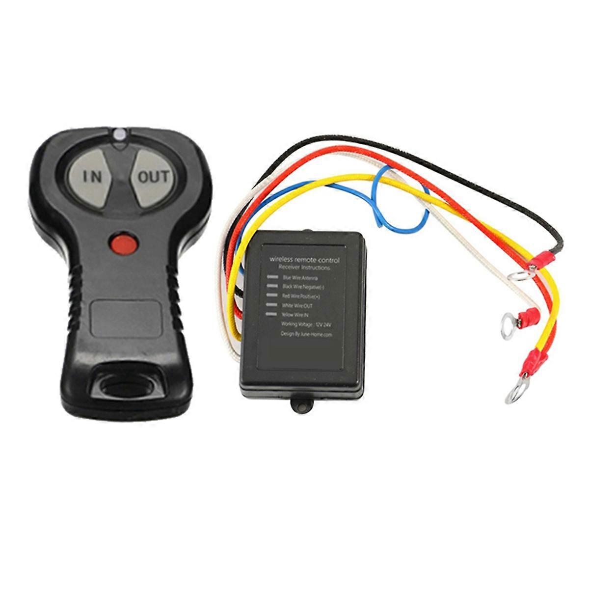 12V/24V Wireless Handset Switch Controller Winch Remote Control System for Off-Road ATV Electric Winch Control Kit