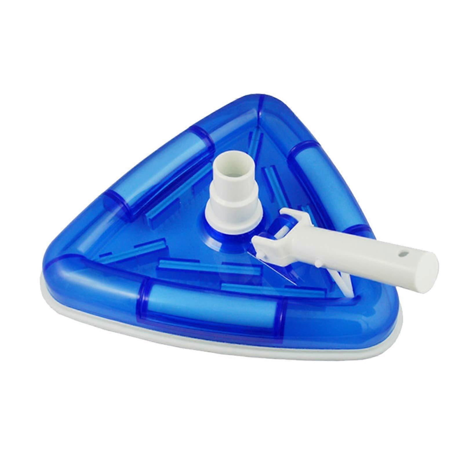 Transparent triangular pool vacuum head for indoor use, aboveground, swimming pool, vacuum brush head for spa, vinyl.