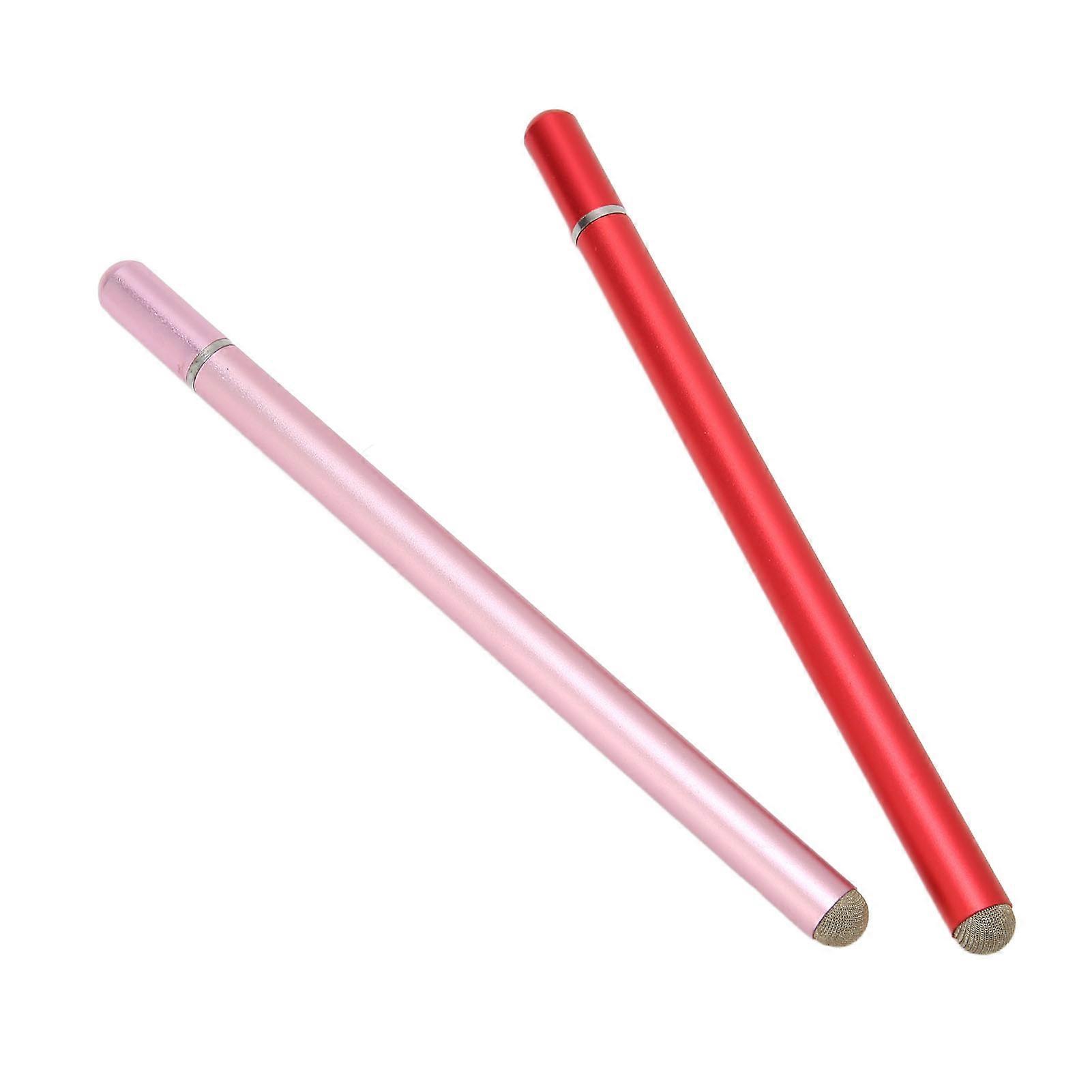 2Pcs Stylus Pens for Touchscreen, High Sensitivity, Red Pink Set
