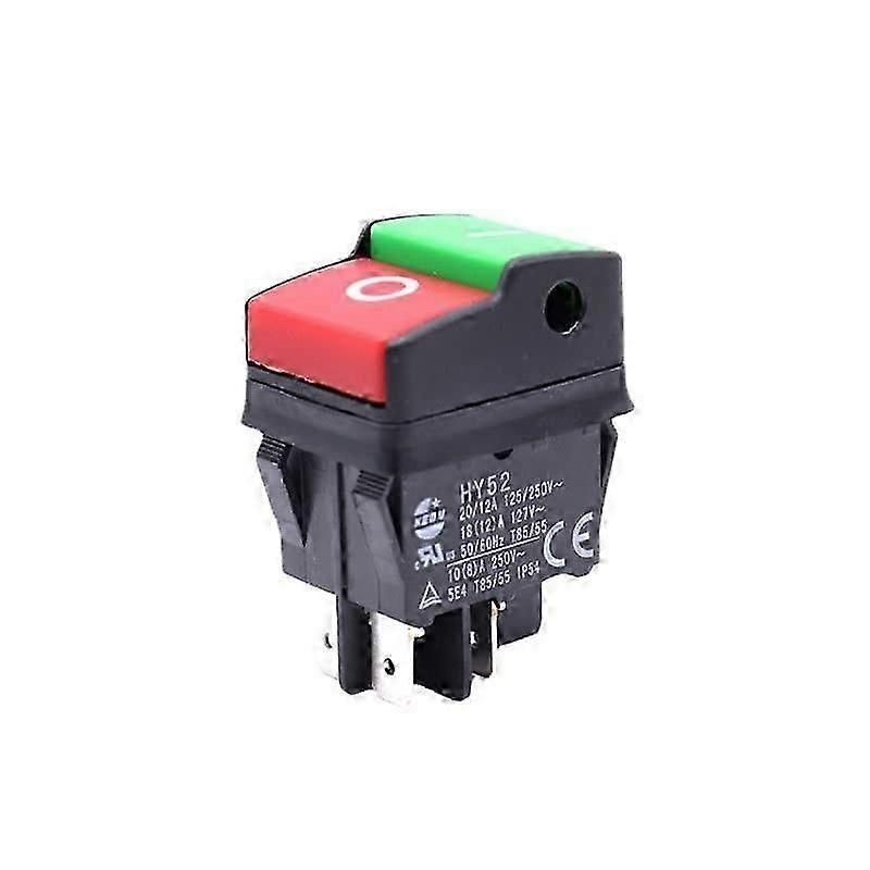 KEDU HY52 4 Pin On/Off Pressure Switch AC 125/250V 20/12A 5E4 T85/55 IP54 Power Tools Pressure Switch for Household Electrical Appliances-Good