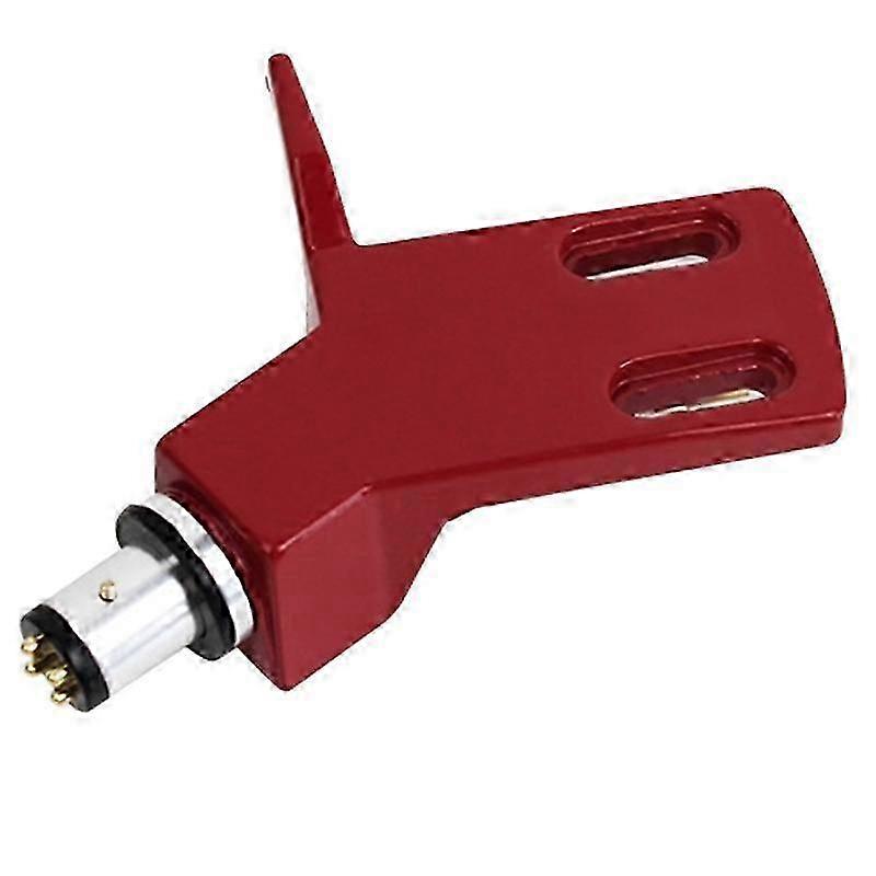 Turntable Headshell Aluminium Alloy Headshell Record Turntable Needle Replacement Phono Stylus Cartridges Rack Red