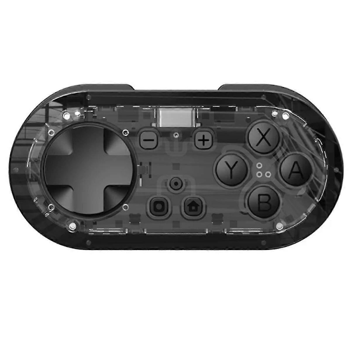 For New Switch Mini Handle Small Handle Bluetooth Vibration Continuous Long Battery Life Transparent Black